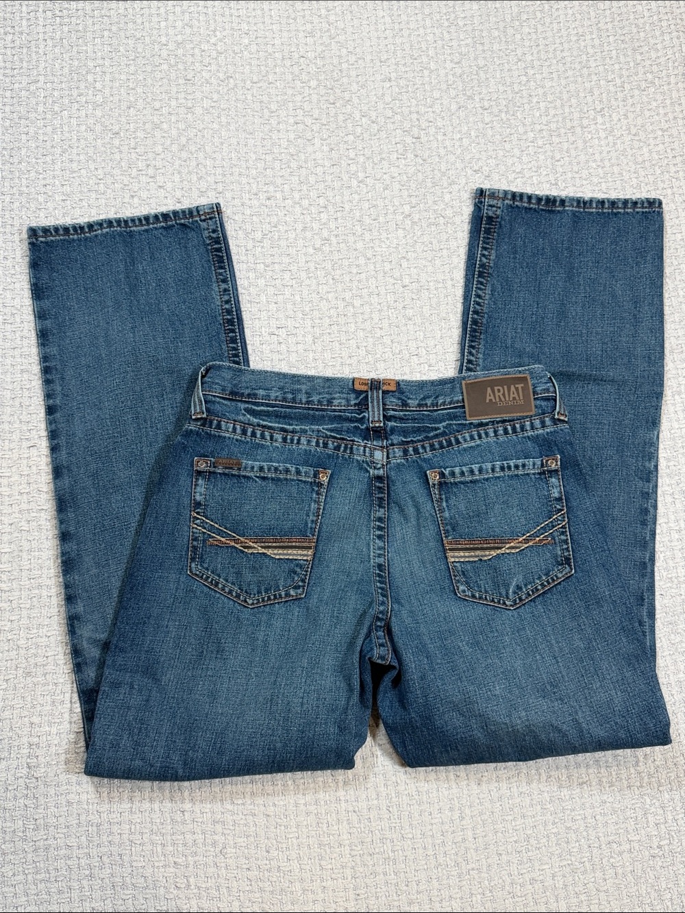 Mens Ariat M4 Relaxed Scoundrel Boot Cut Denim Jeans 34/36